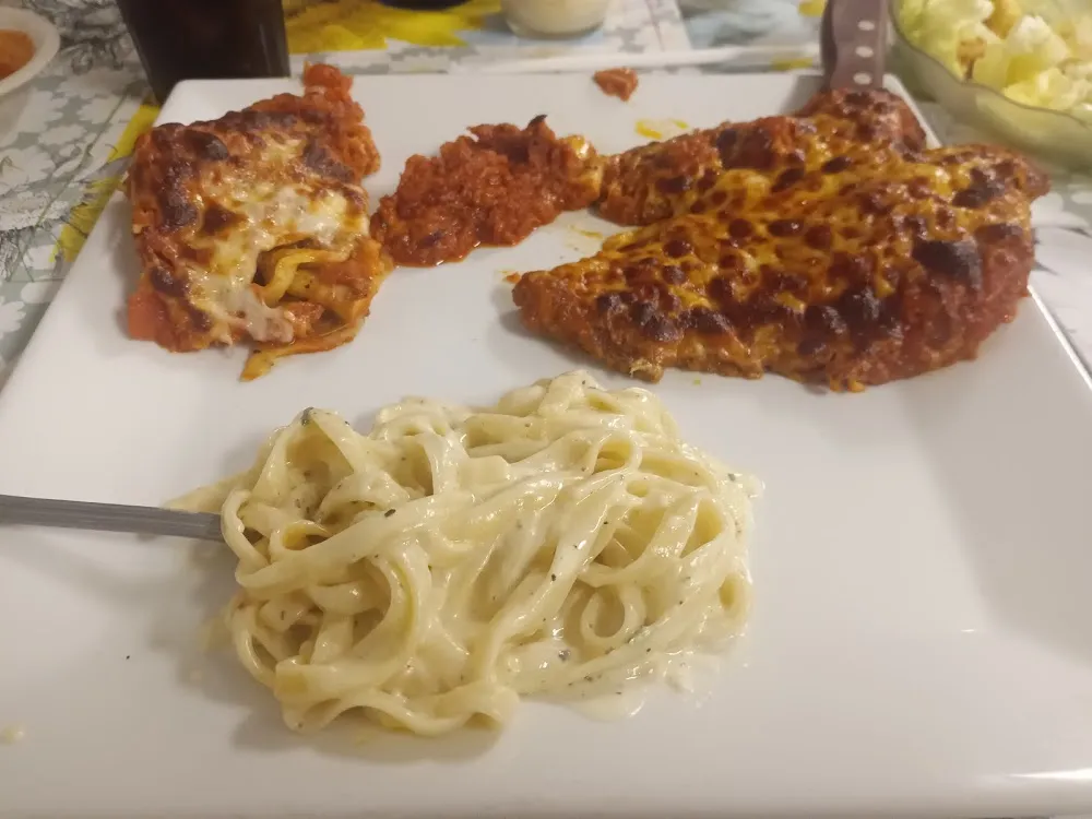 Chicken Parmesan with Alla Panna