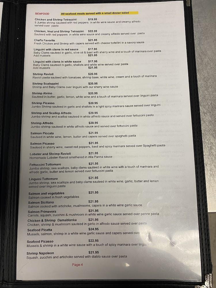 Bella Roma Italian Restaurant Menu image 3