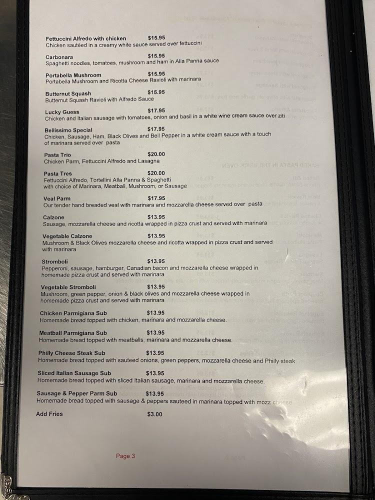 Bella Roma Italian Restaurant Menu image 4